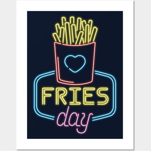 Fries day Posters and Art